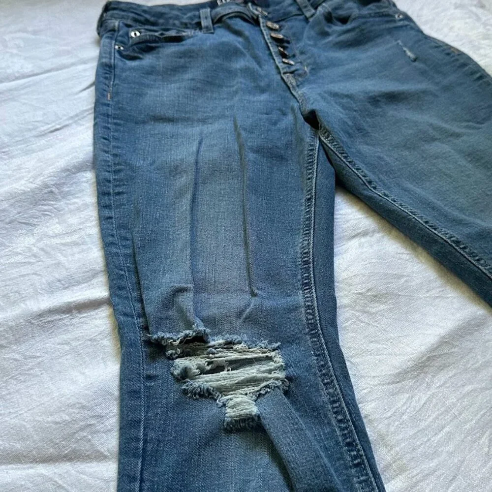 GAP Denim High Rise Universal Legging Jeans, Medium Blue, Size 8 / 29 R, Jegging - Picture 5 of 14